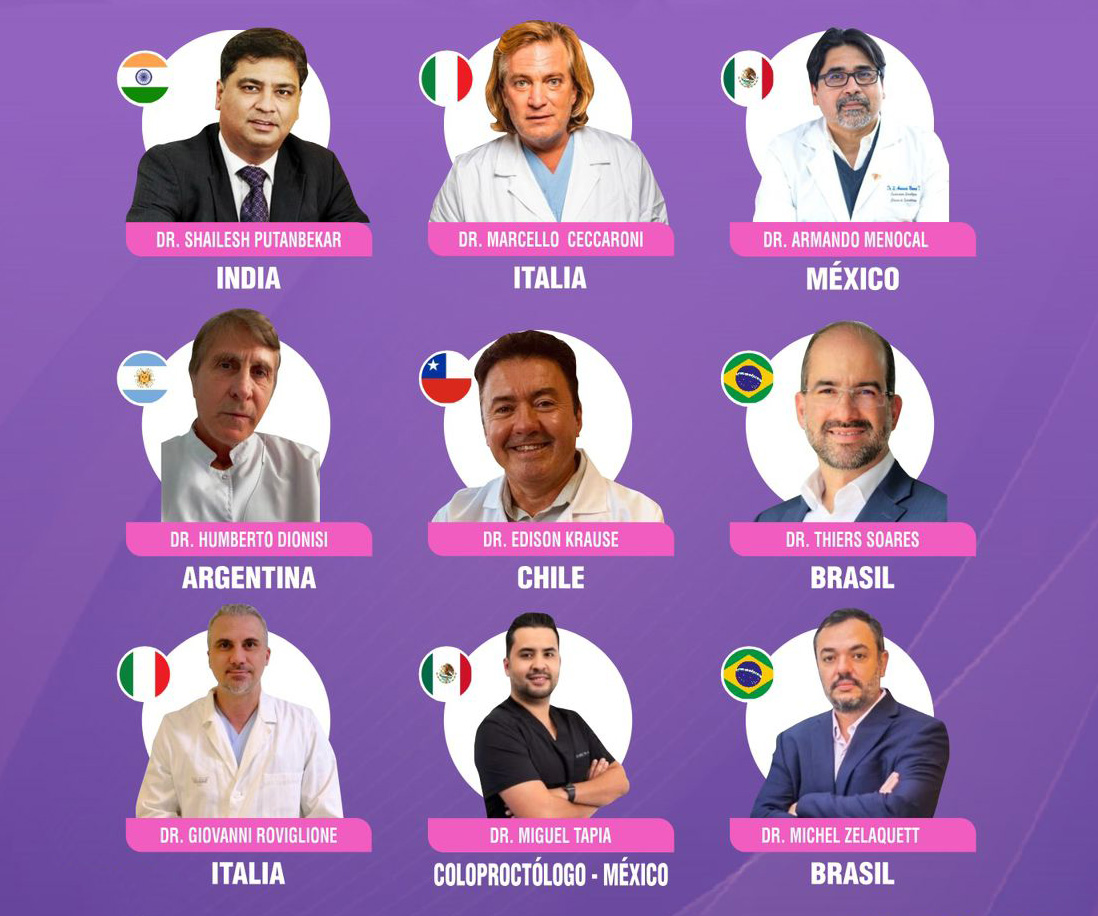 Lista de ponentes internacionales del curso